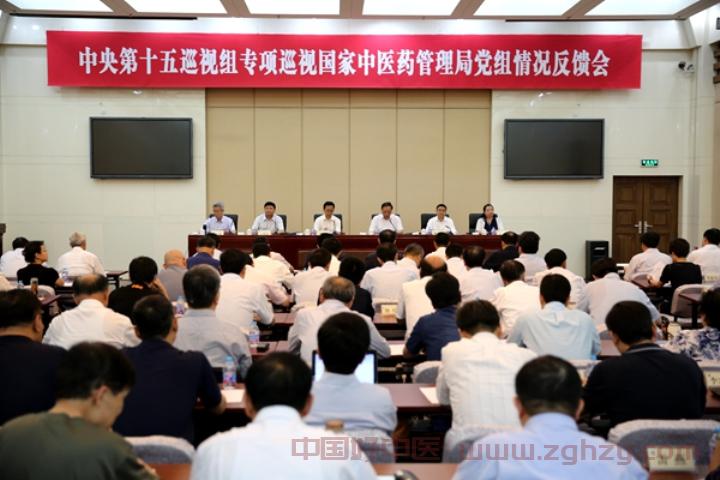 中央第十五巡视组向国家中医药管理局党组反馈专项巡视情况