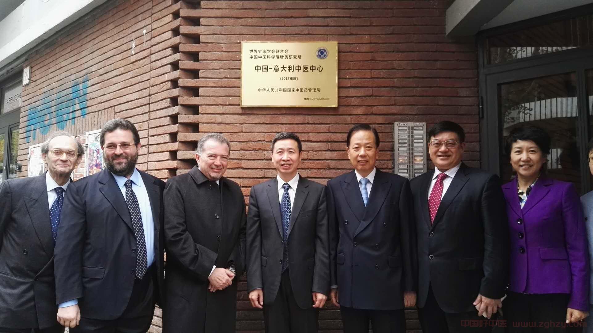 王志勇副局长出席中国—意大利中医药中心和中国—阿联酋中医药中心成立仪式