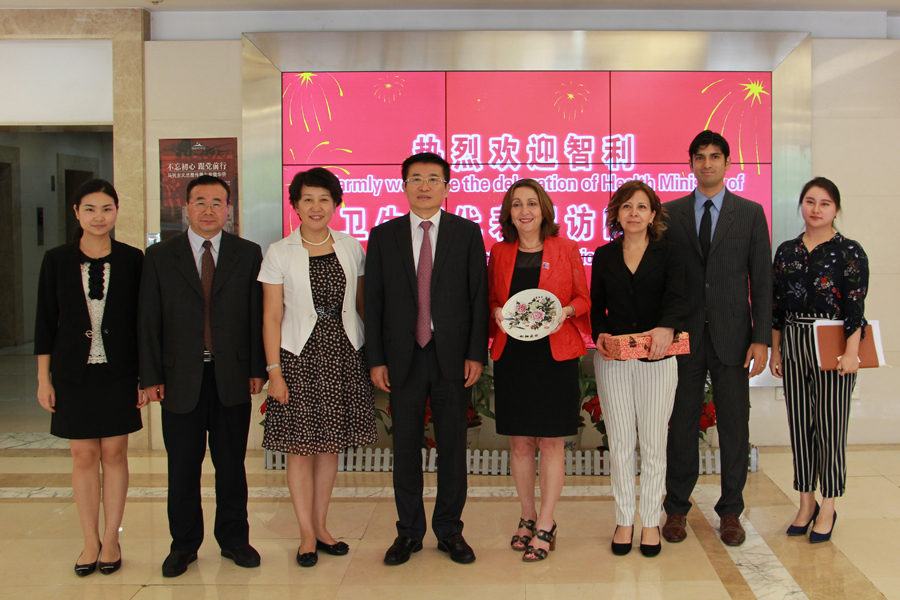 于文明副局长会见智利卫生部代表团