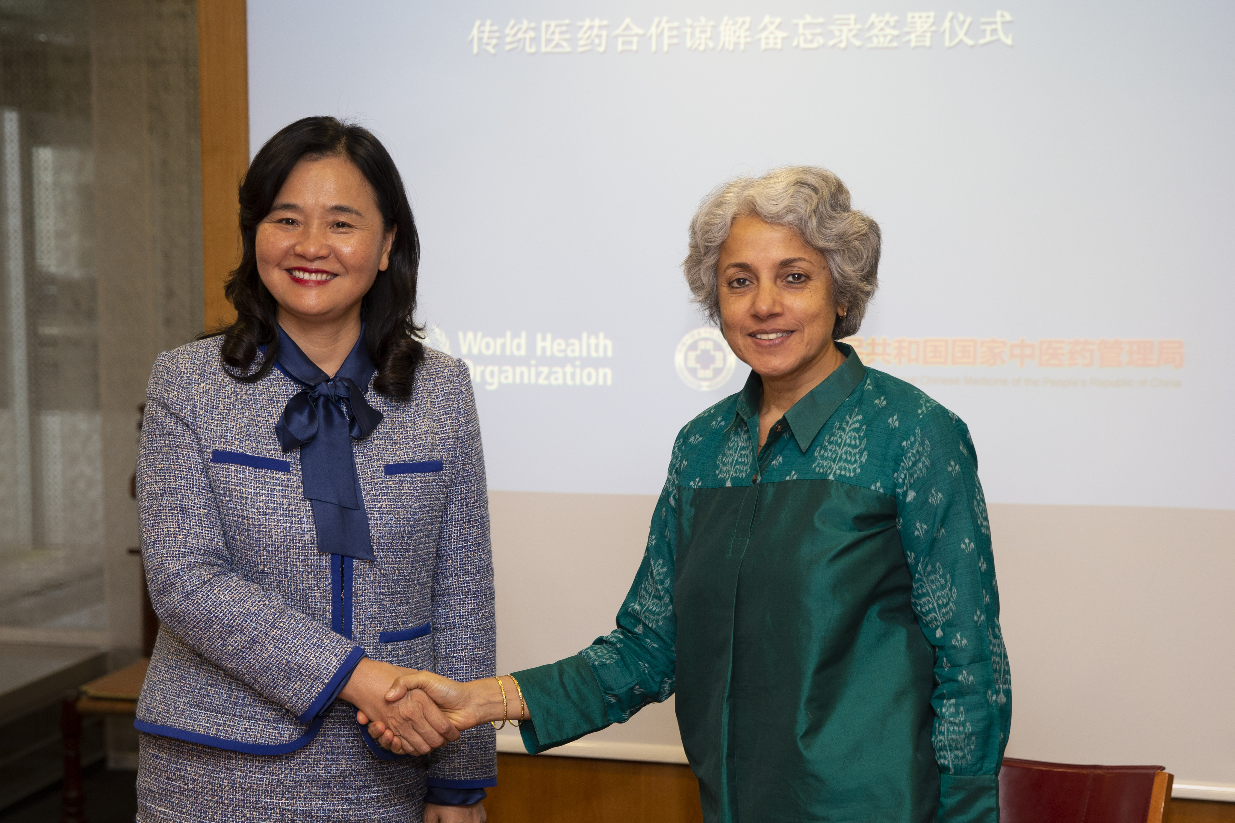 国家中医药管理局与世卫组织签署关于传统医学合作的谅解备忘录